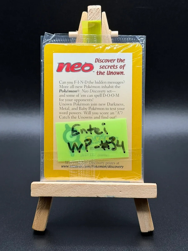 1999-2000 Sealed Pokemon ENTEI reverse holo WP#34 Black Star Promo