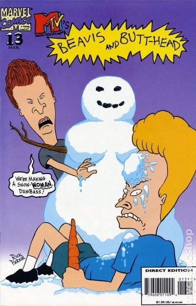 Beavis and Butt-Head #13 VG 1995 immagine stock basso grado