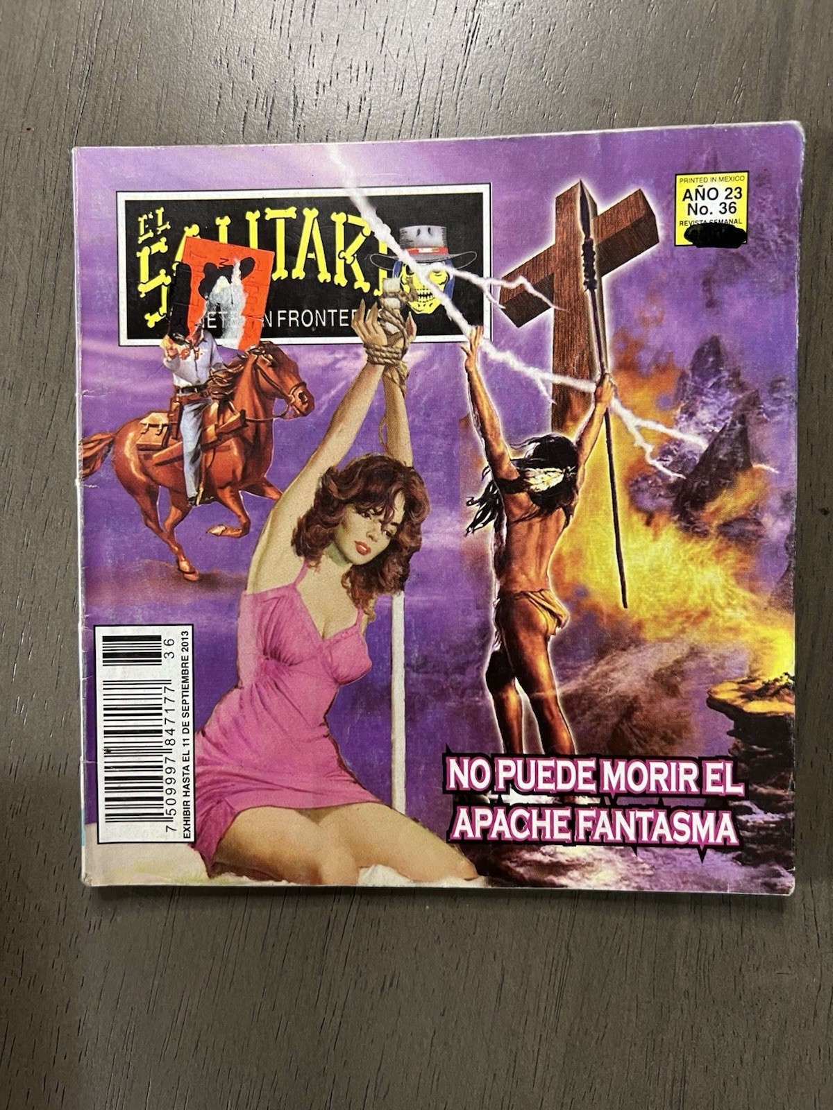 El Solitario Jinete Sin Fronteras n.36 2013 Pulp messicano colore fumetto usato
