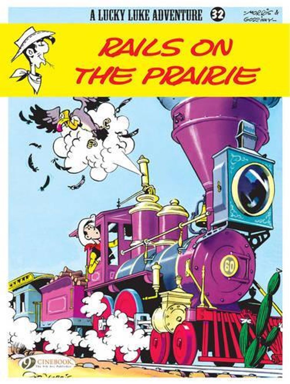 Lucky Luke 32 - Rotaie sulla prateria di Morris & Goscinny (inglese) brossura Bo