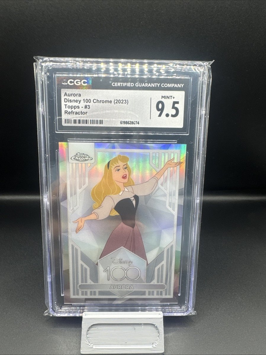 2023 Topps Chrome Disney 100 Aurora #3 Refractor CGC 9.5