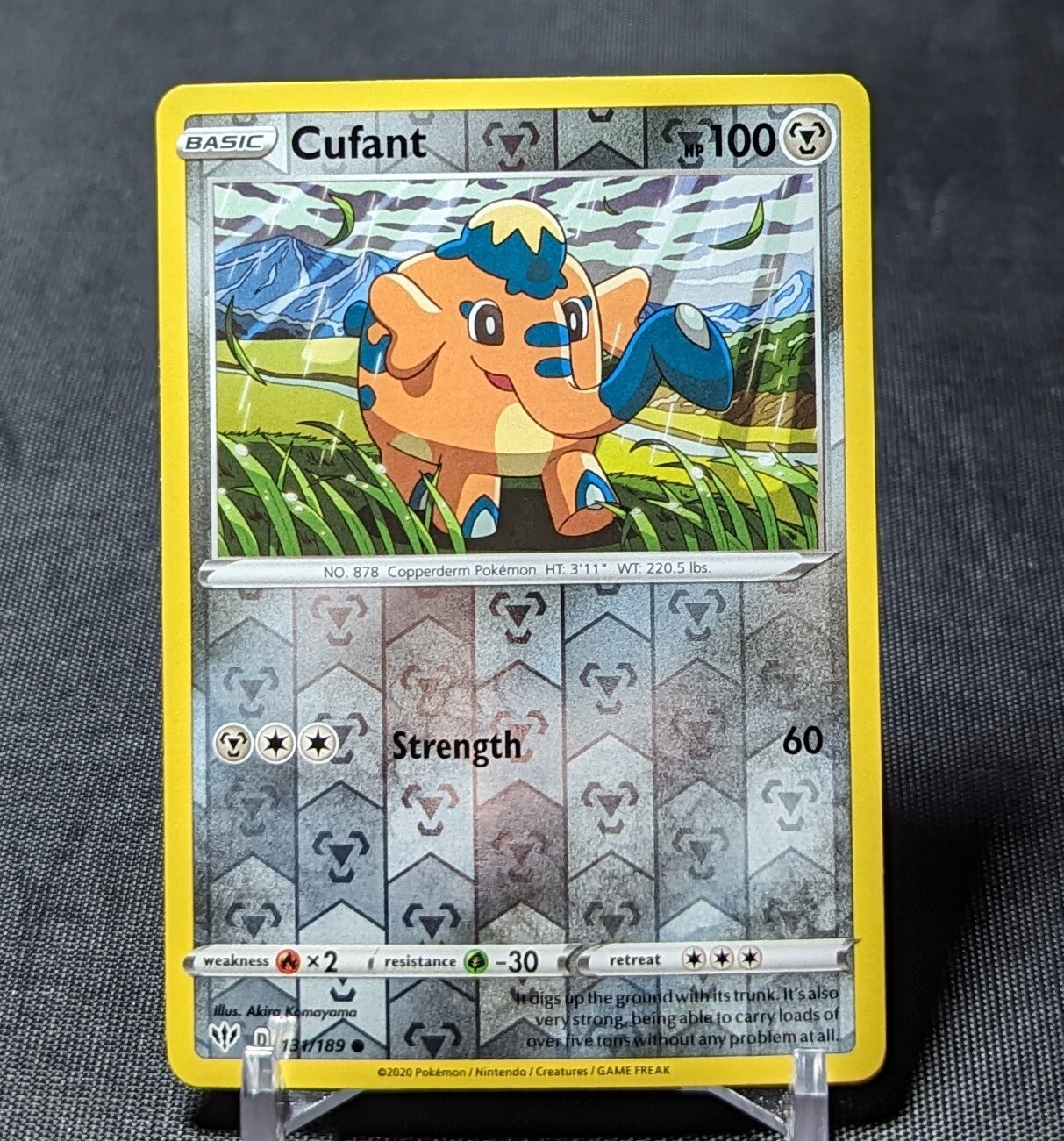 Carta Cufant Common Reverse Holo Metal 2020 Pokemon TCG Darkness Ablaze 131/189