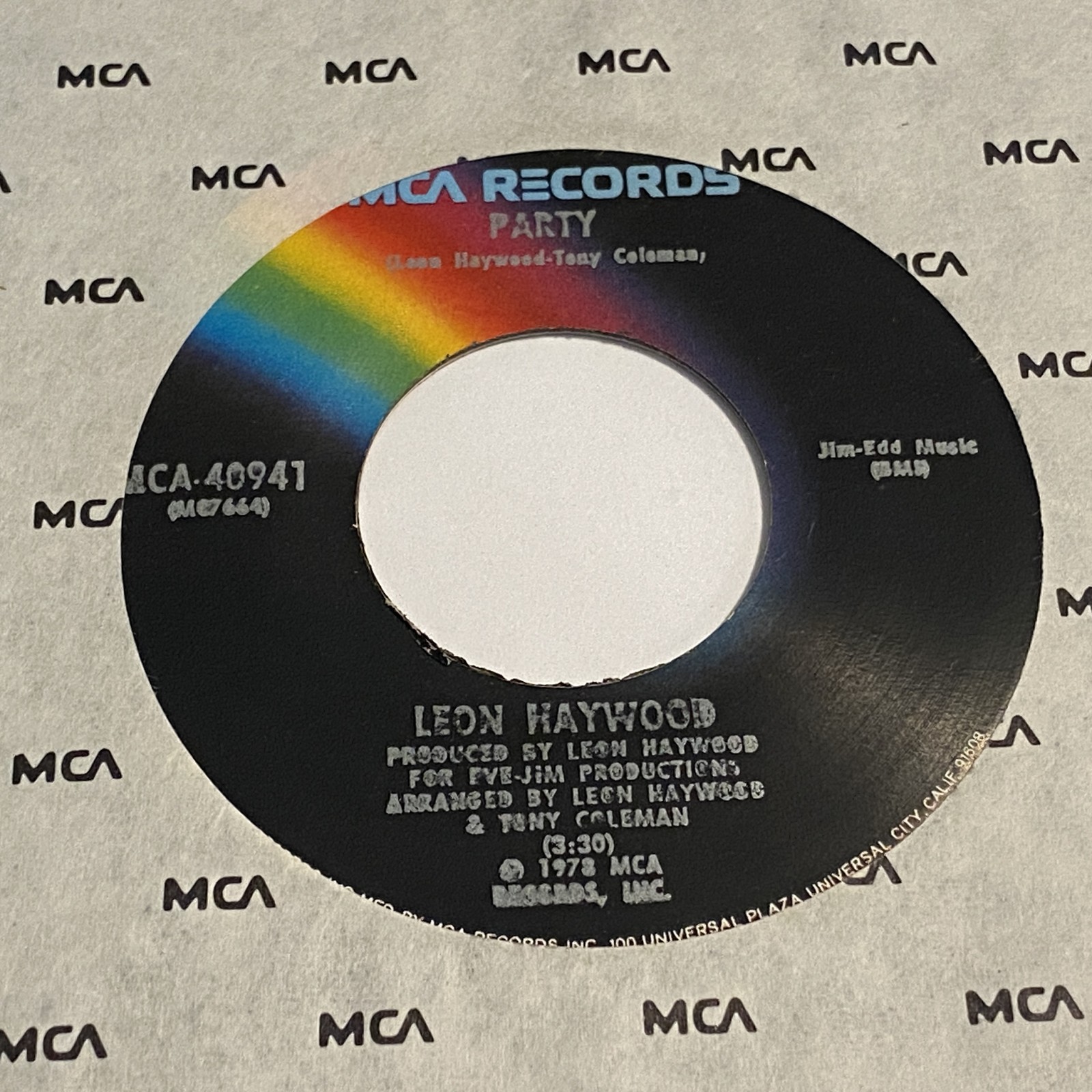 Leon Haywood: Party / Life Goes On 45 - MCA - Funk Soul