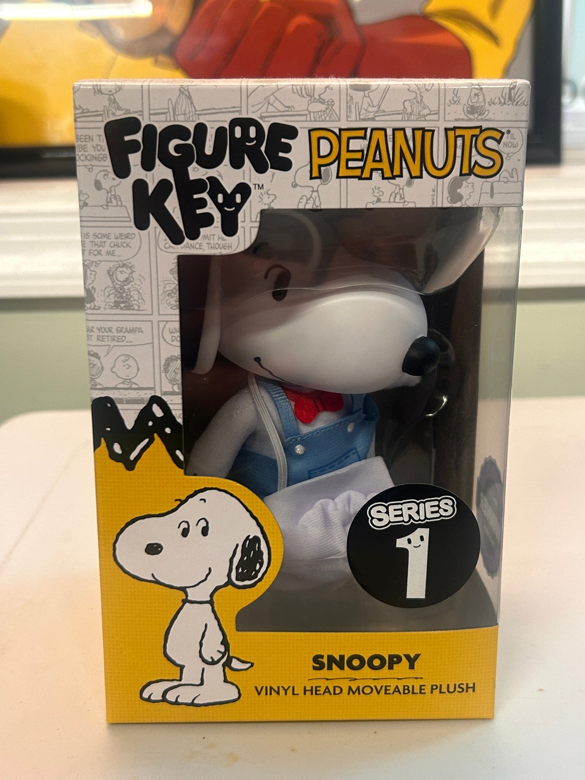 Figure Key Peanuts Snoopy Serie 1 Testa in Vinile Peluche Mobile