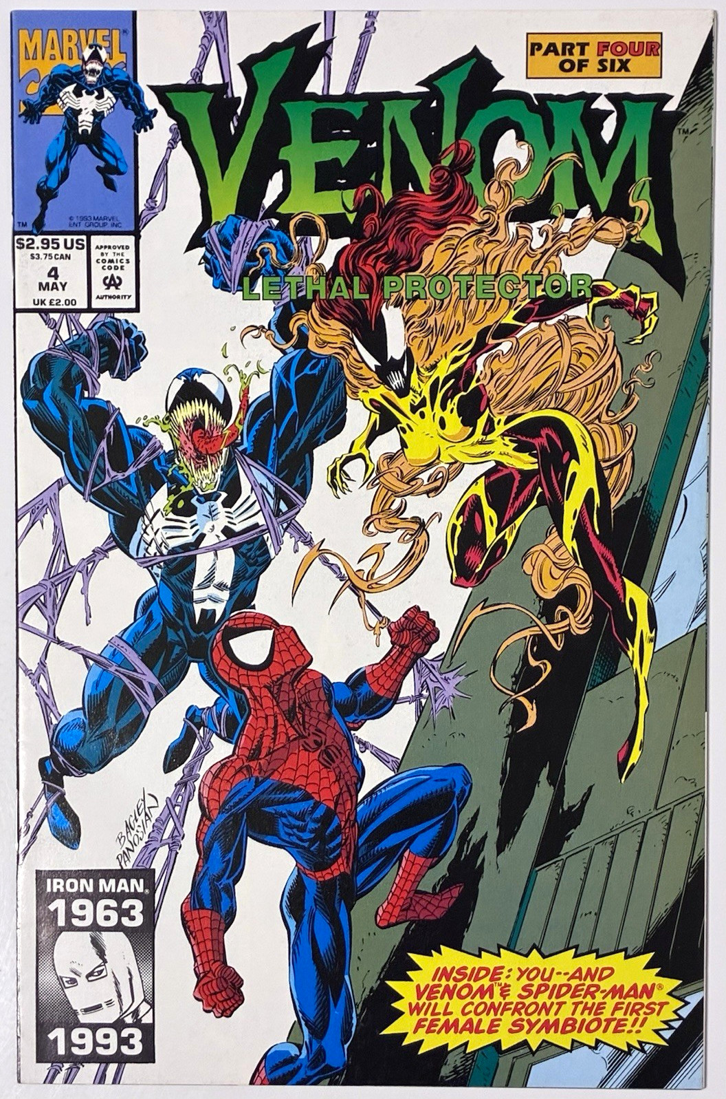 Acquista 2 ricevi 2 gratis! (CHECK PROMO) Venom Lethal Protector #4 1993 Primo Urlo (NM)