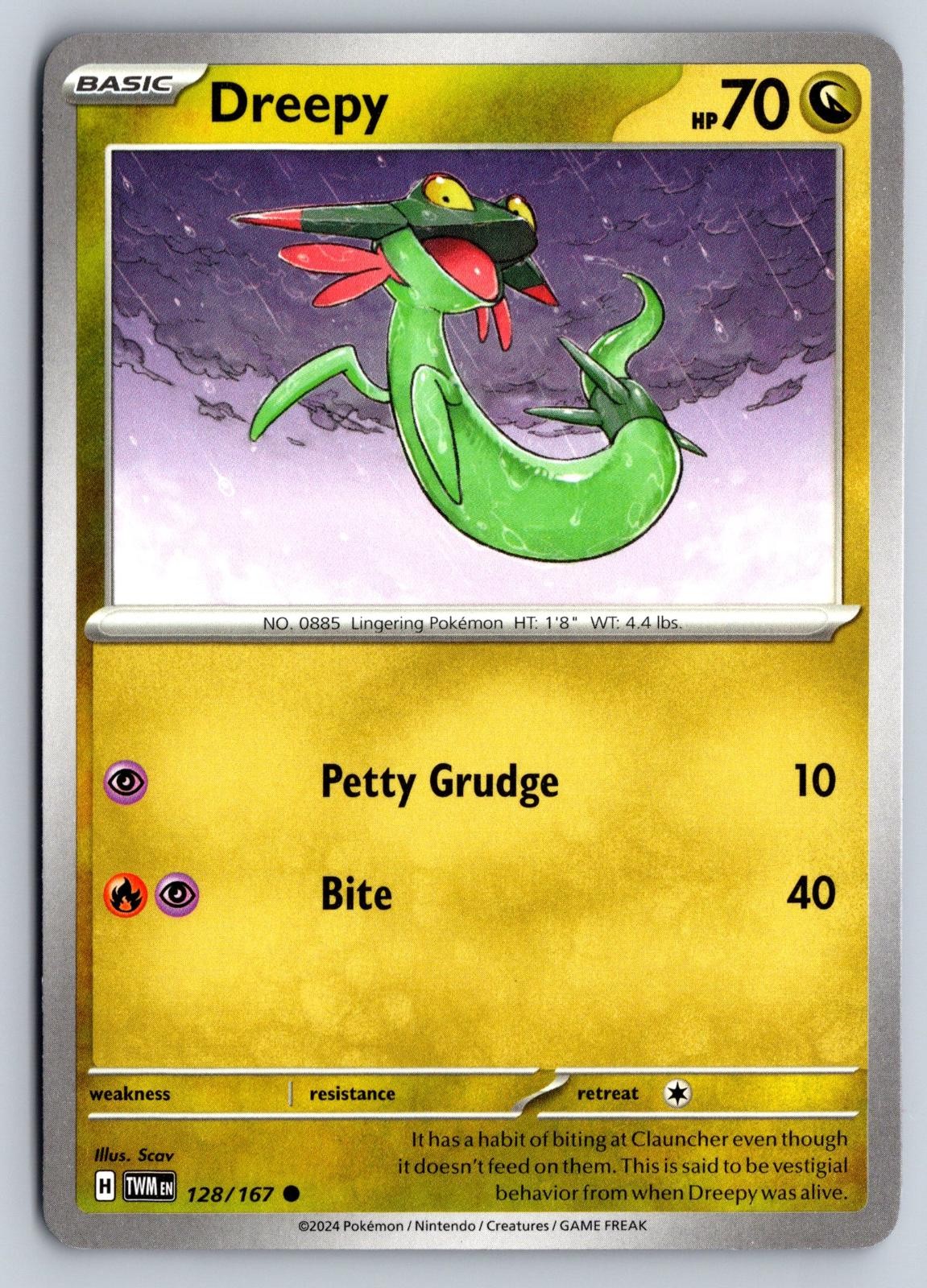 Dreepy 128/167 Maschera Crepuscolare Pokemon Scav