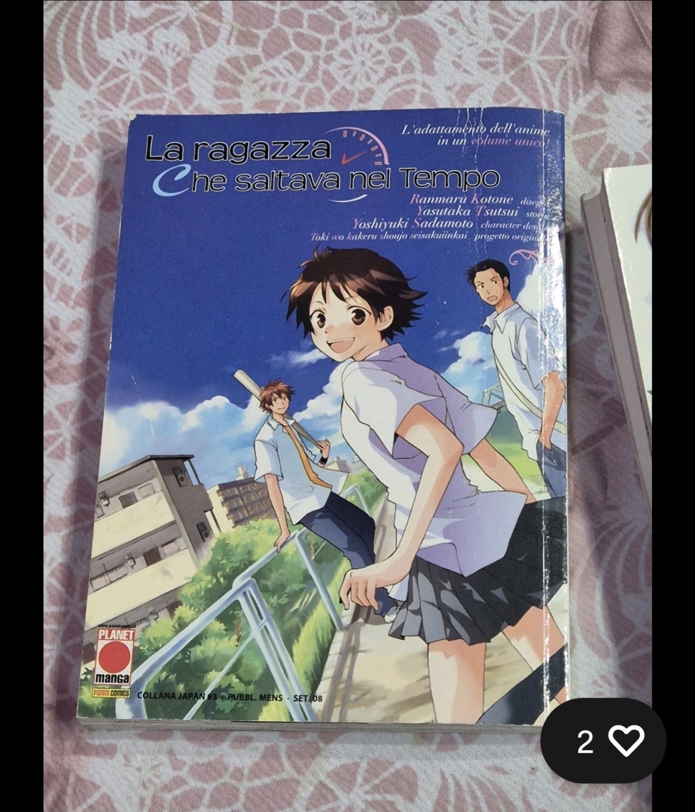 La ragazza che saltava nel Tempo Manga Italiano 2008 Planet Manga Tsutsui