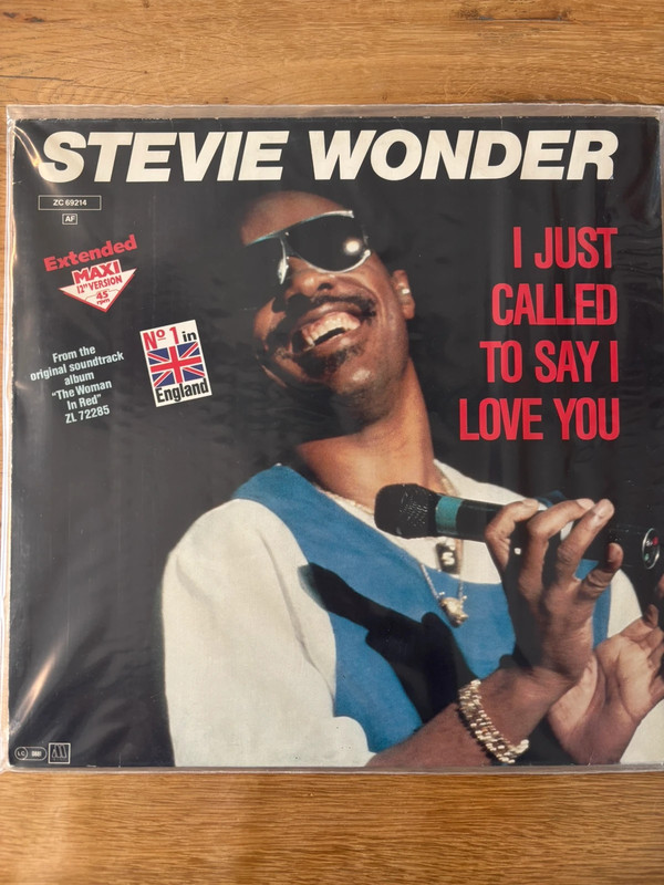 Stevie Wonder I Just Called Vinyl Maxi