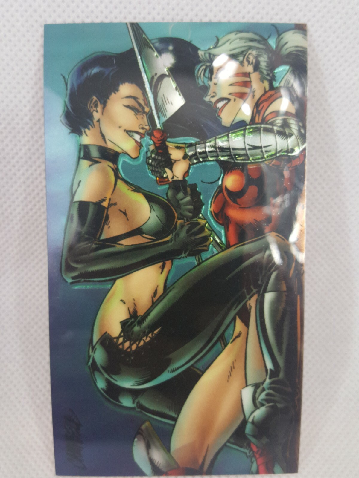 1994 WILDSTORM WILD C.A.T.S #74 Zealot Vs Artemis Collector Card Great Shape;