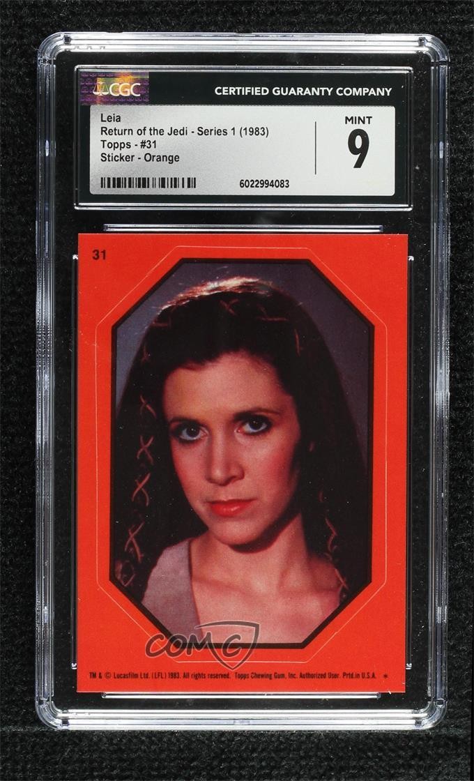 1983 Topps Star Wars: ROTJ Adesivi Principessa Leia Organa (Arancione) #31 1e8j