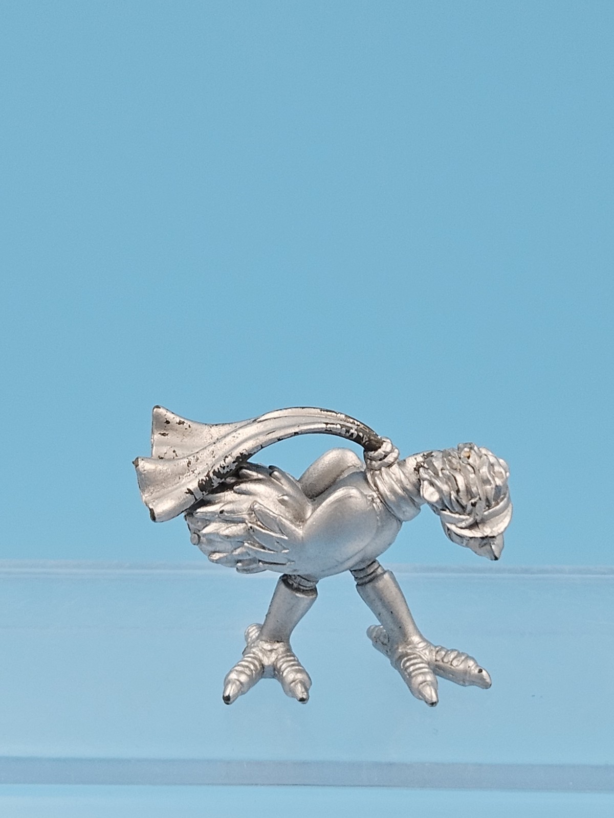 Digimon Data Squad Silver Peckmon Mini Figure 1.5" Bandai China 2007