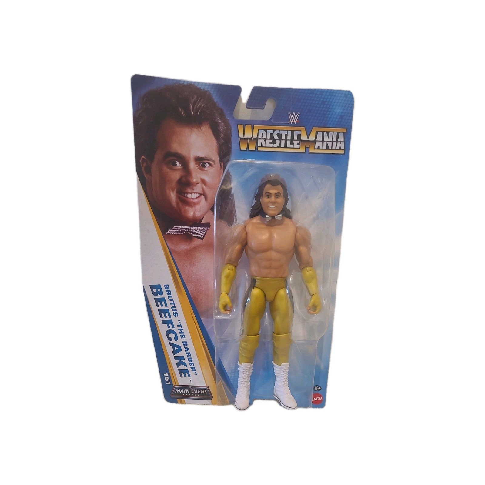 WWE WWF Brutus The Barber Beefcake Action Figure Main Event Series Nuovo Sigillato 
