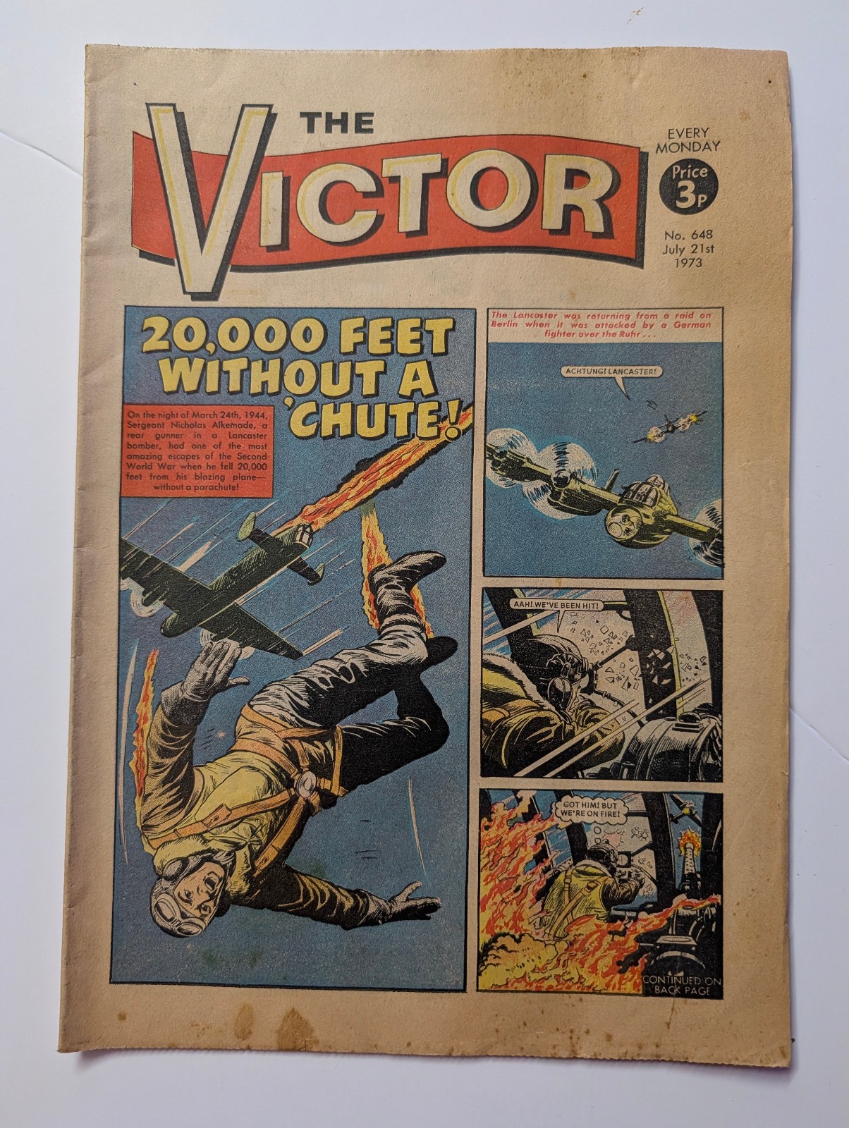 The Victor Comic, No 648, July 21st 1973.