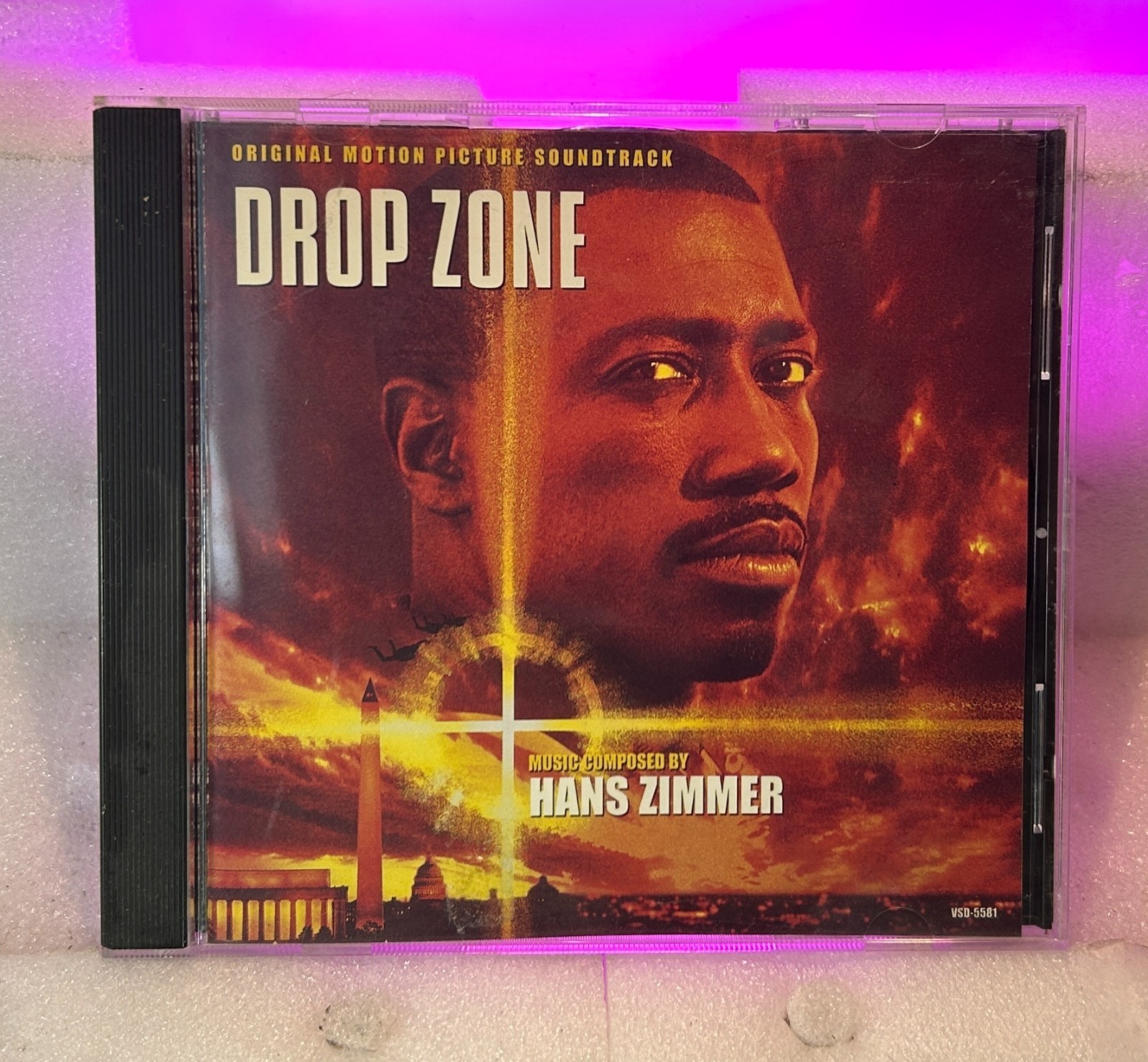 Drop Zone Original Soundtrack (CD, 1994, Hans Zimmer) W/ Case, Tested