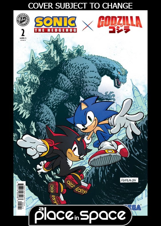 (WK35) SONIC THE HEDGEHOG X GODZILLA #2B KEVIN CATALAN - PREORDER SEP 2ND