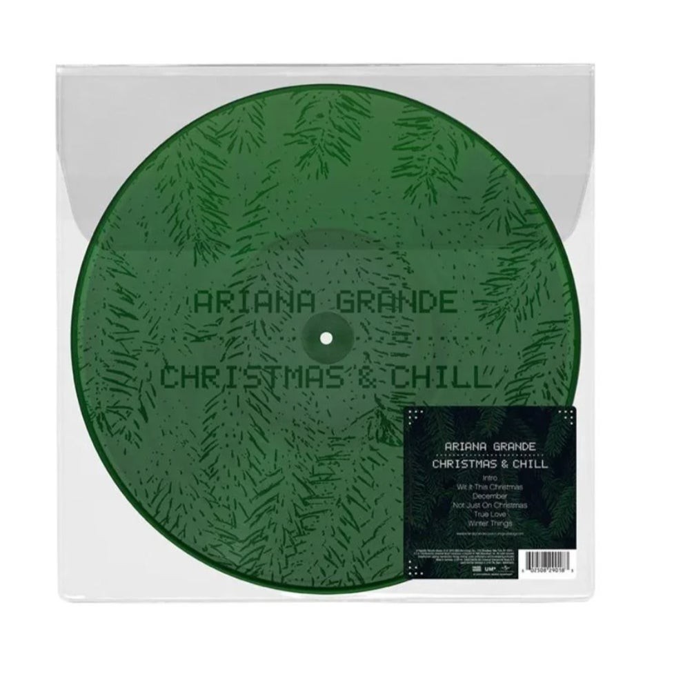 Ariana Grande Christmas And Chill Vinyl Green Picture Disc Etched LP New