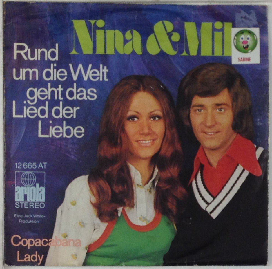 7" Singolo - Nina & Mike - Intorno Al Mondo Va La Canzone Dell'Amore - S642