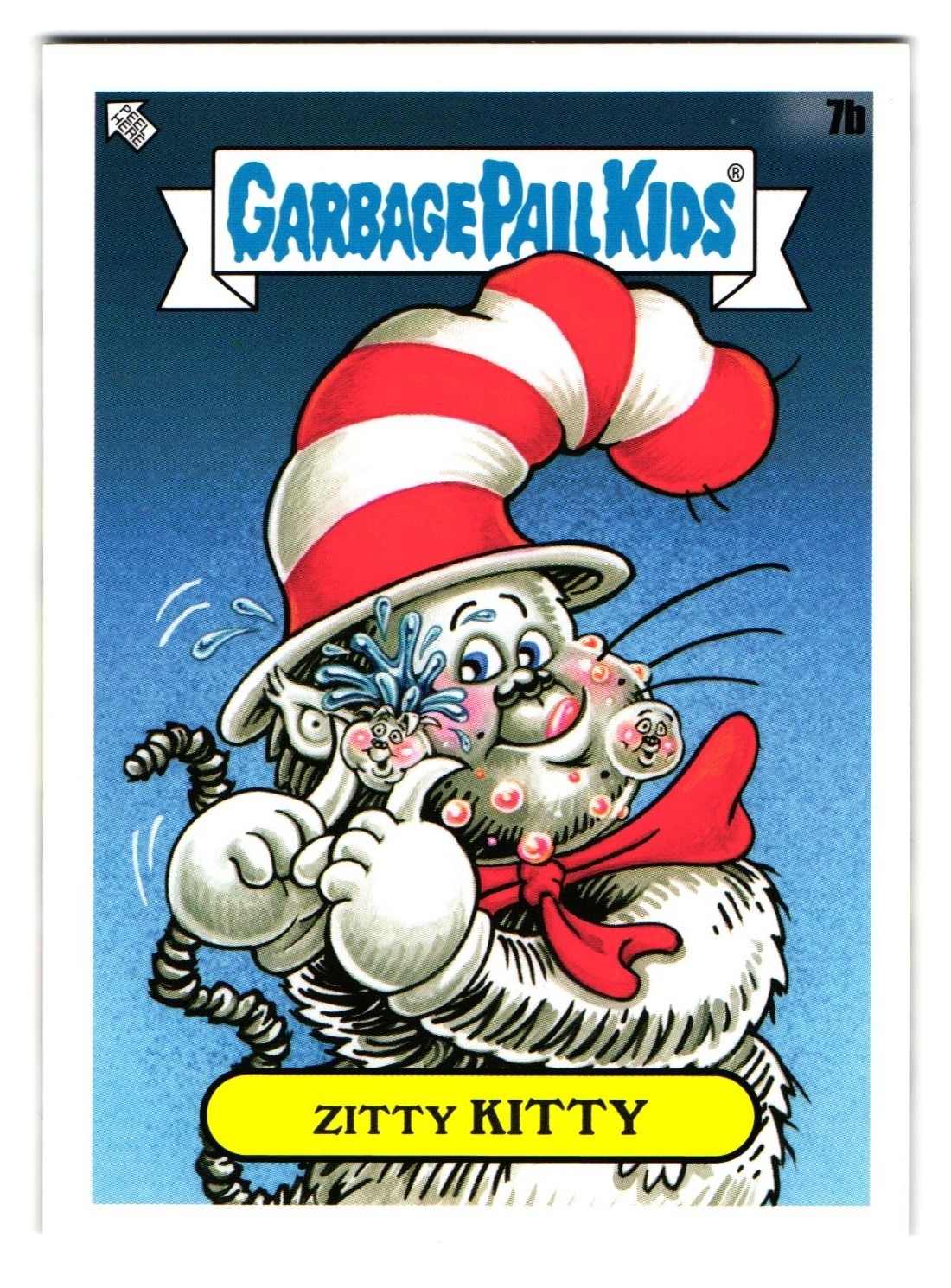 Cat In The Hat Zitty KITTY GPK Garbage Pail Kids 2022 Book Worms #7b