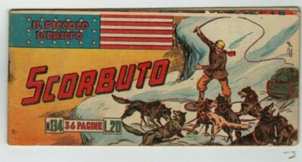 STRISCIA ORIGINALE IL PICCOLO SCERIFFO I SERIE N. 134 DEL 1951 - RARO