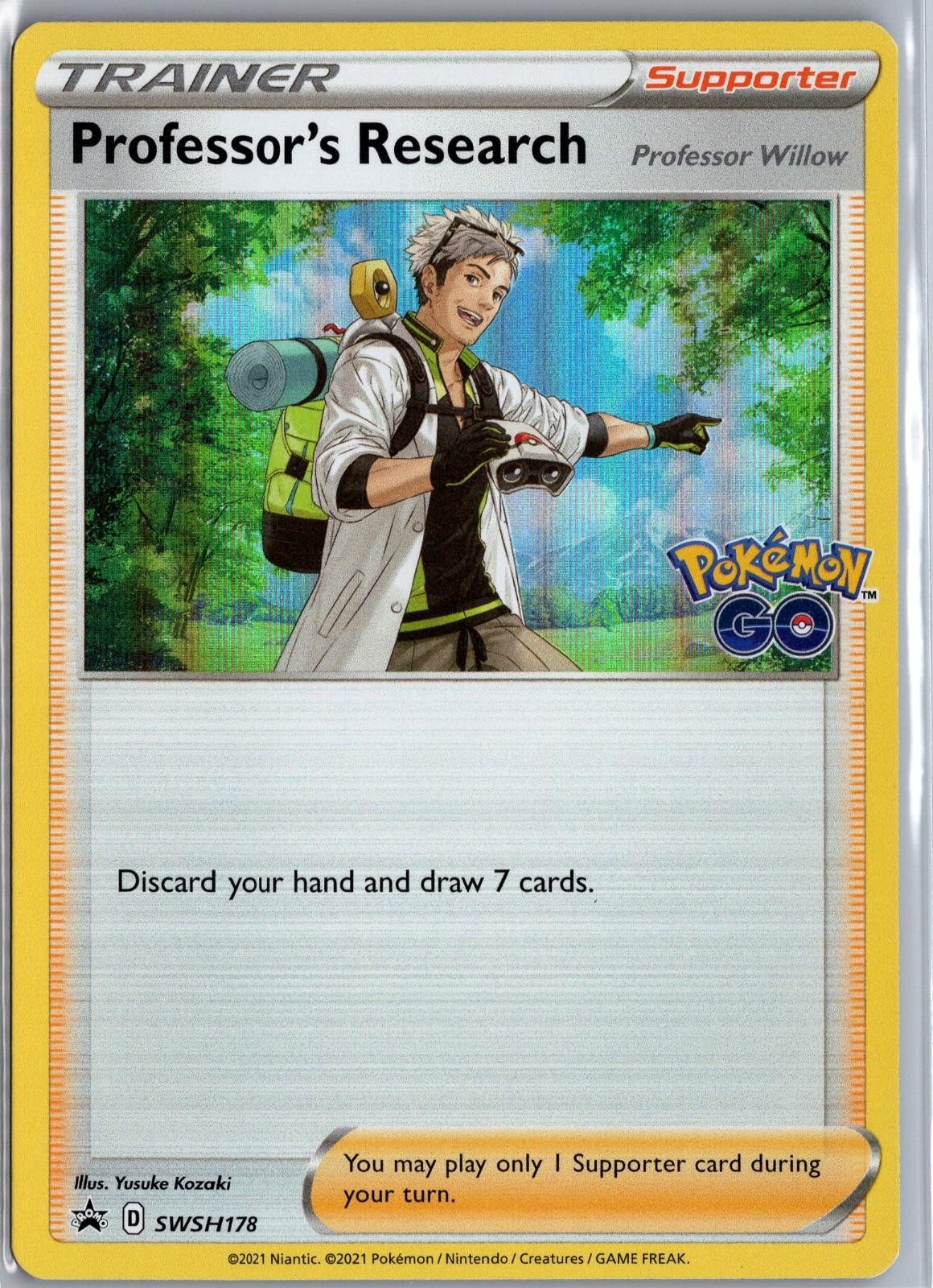 Professor's Research SWSH178 Holo Promo Spada e Scudo Promo Pokemon LP