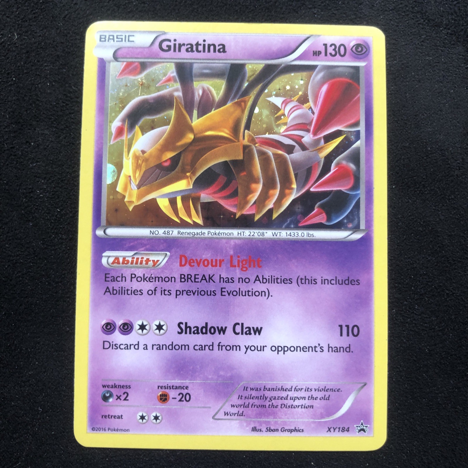 The Pokémon Company Pokémon TCG Giratina XY184 XY Holo Promo Basic 130 HP EN