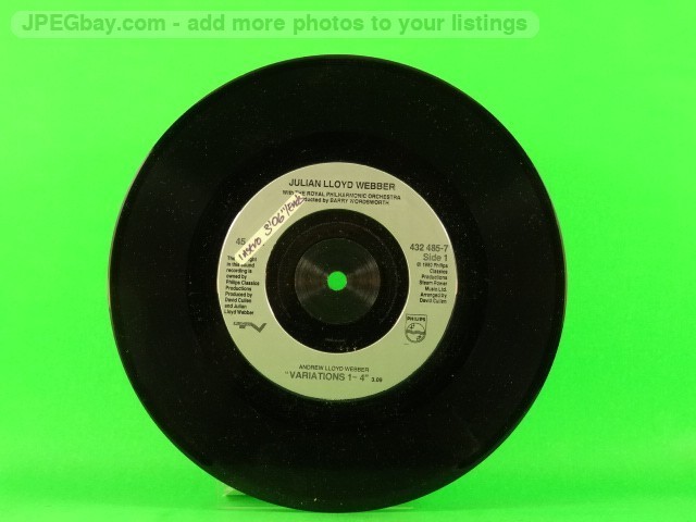 LLOYD-WEBBER,JULIAN THEME & VARIATIONS 1-4 (137) 7" PHILIPS