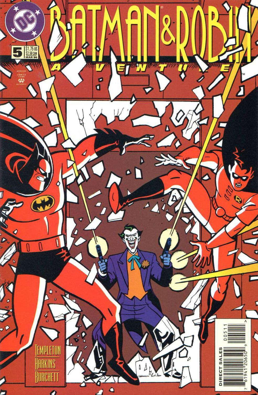 Batman and Robin Adventures, The #5 VG; DC | low grade - Joker - w/Bag+Board