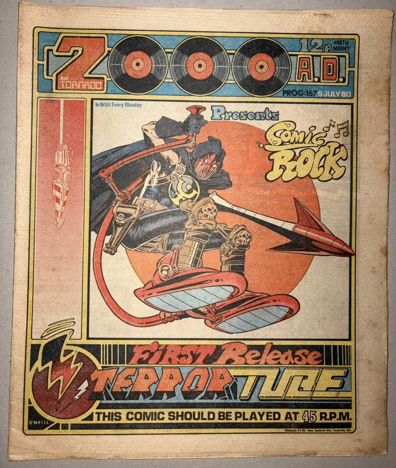 2000ad Prog 167 1st Appearance of Nemesis Key Issue Judge Dredd 5/7/80