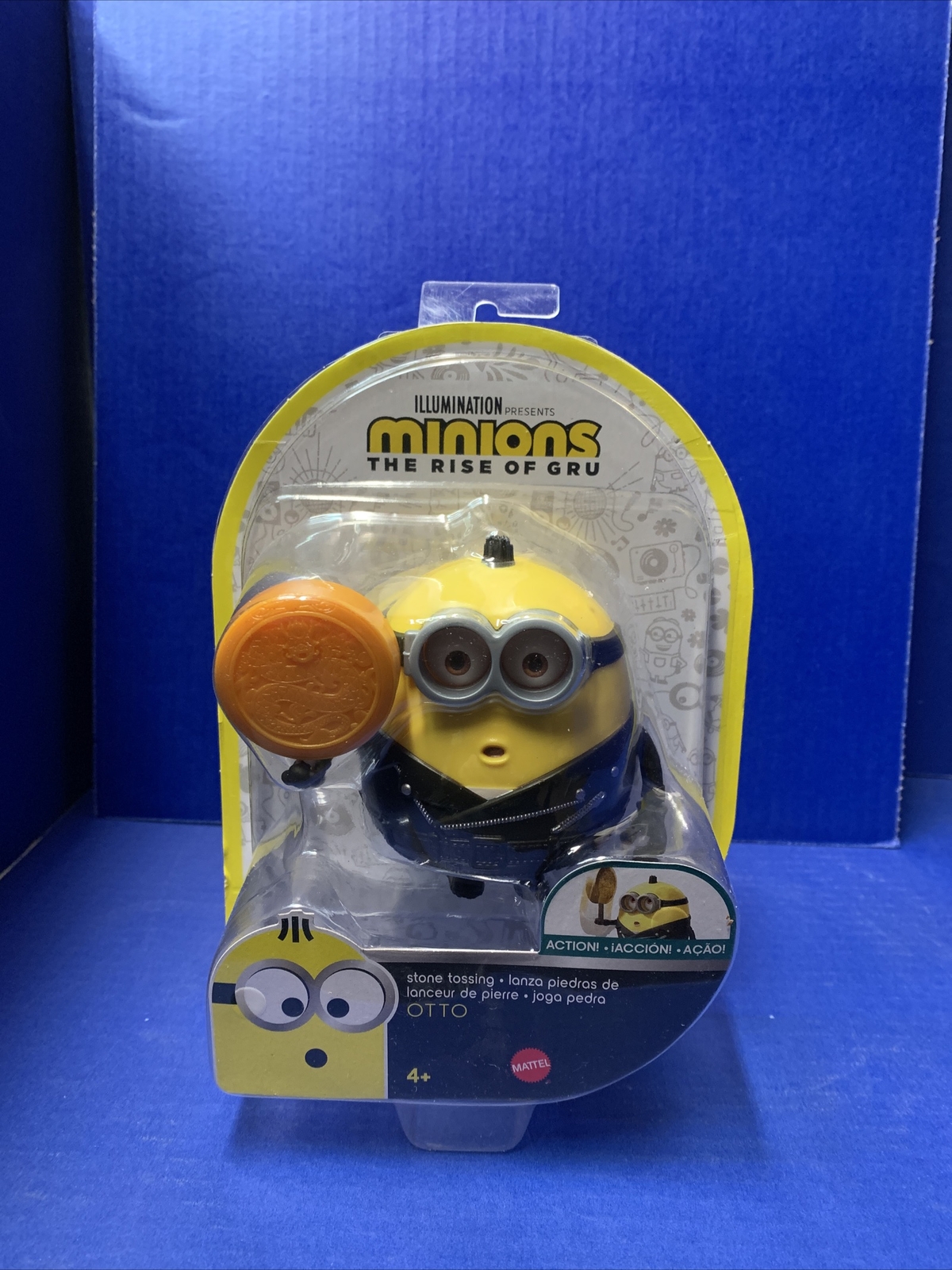 Minions The Rise Of Gru Movie Stone Tossing Otto Figure Illumination 2020 
