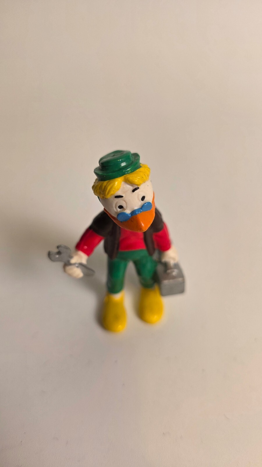 Gyro Gearloose Bully PVC Figure Disney DuckTales 1984 Vintage