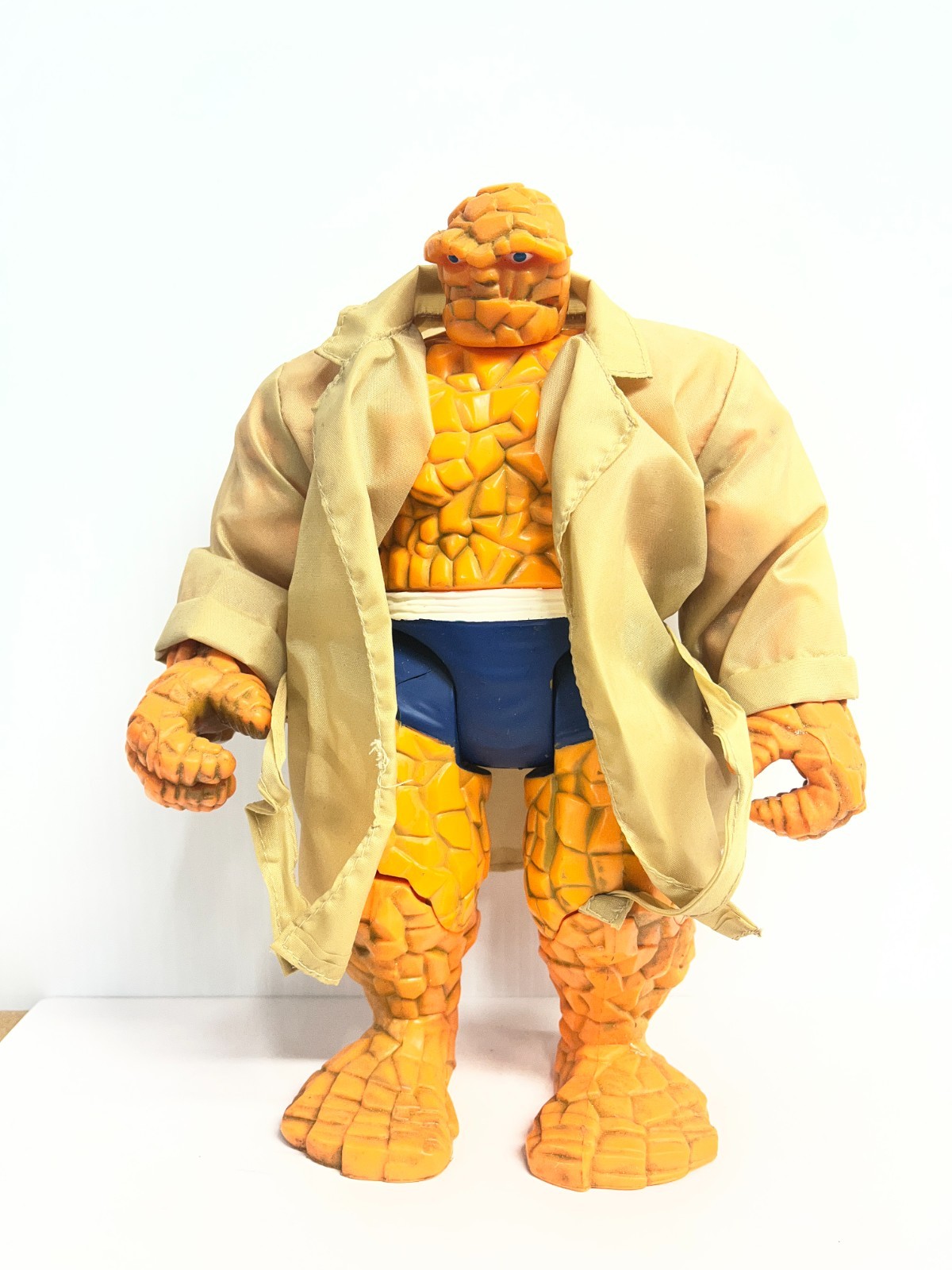 The Thing 10" Deluxe Action Figure  1995 Fantastic Four Ben Grimm w/ Trench coat