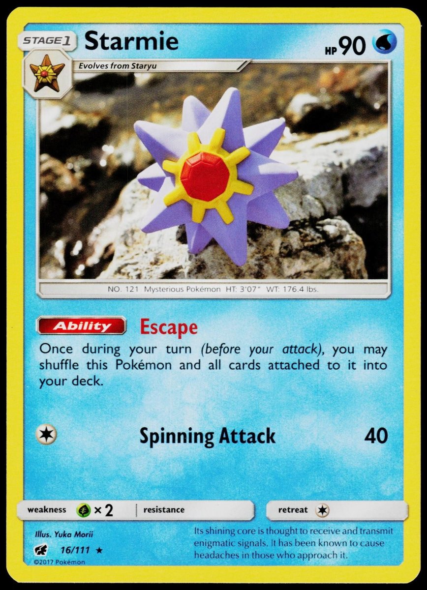 Starmie 16/111 Crimson Invasion - Pokemon quasi nuovo/m (raro)