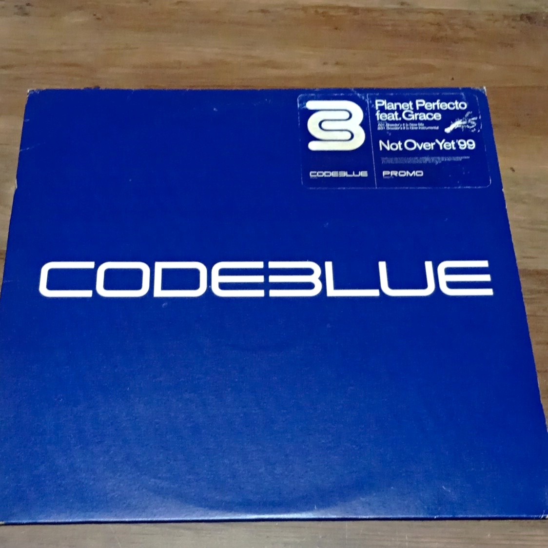 Planet Perfecto feat. Grace Not Over Yet '99 1999 Promo 12" Single Code Blue
