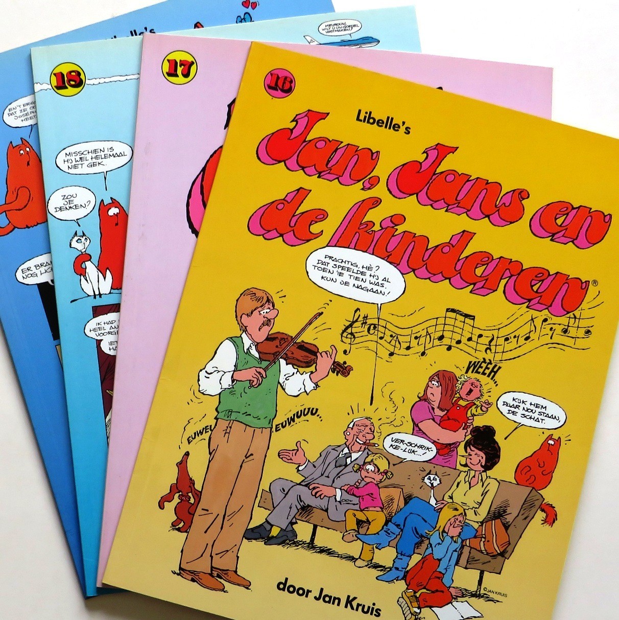 JAN, JANS en de KINDEREN lotto 4 fumetti JAN KRUIS J. Wiggers 1986-89 PERFETTI