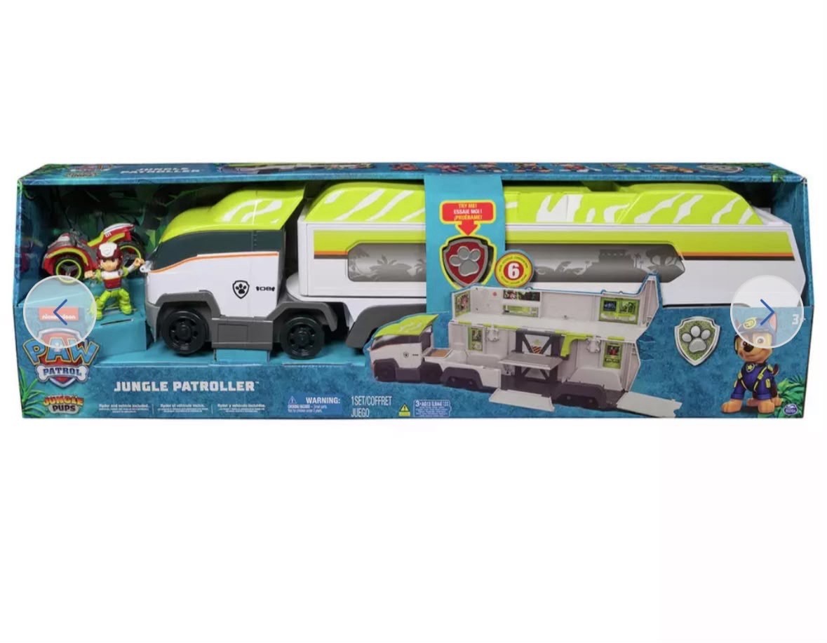 Paw Patrol Jungle Pups Transforming  Vehicle & Action Figure, BRAND NEW    (500)