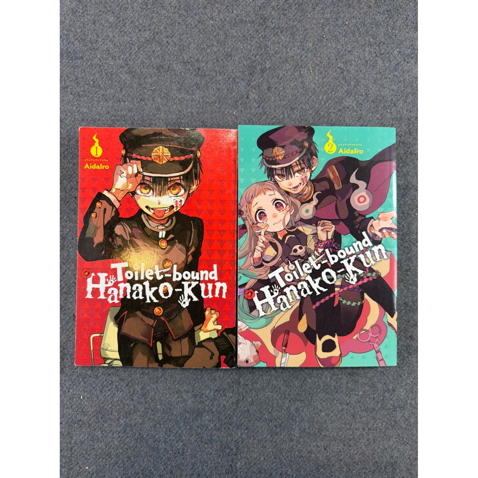 Lotto Hanako-Kun Manga Vol 1-2 rilegato con toilette stampa yen inglese copertina morbida
