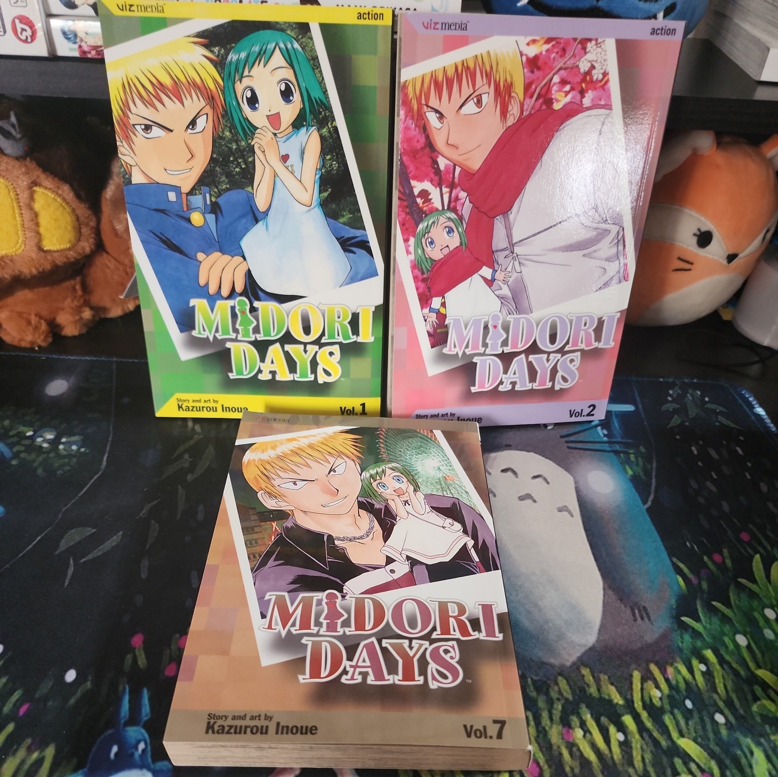 Lotto libri manga VIZ Media Midori Days vol 1, 2 e 7 di Kazurou Inoue 