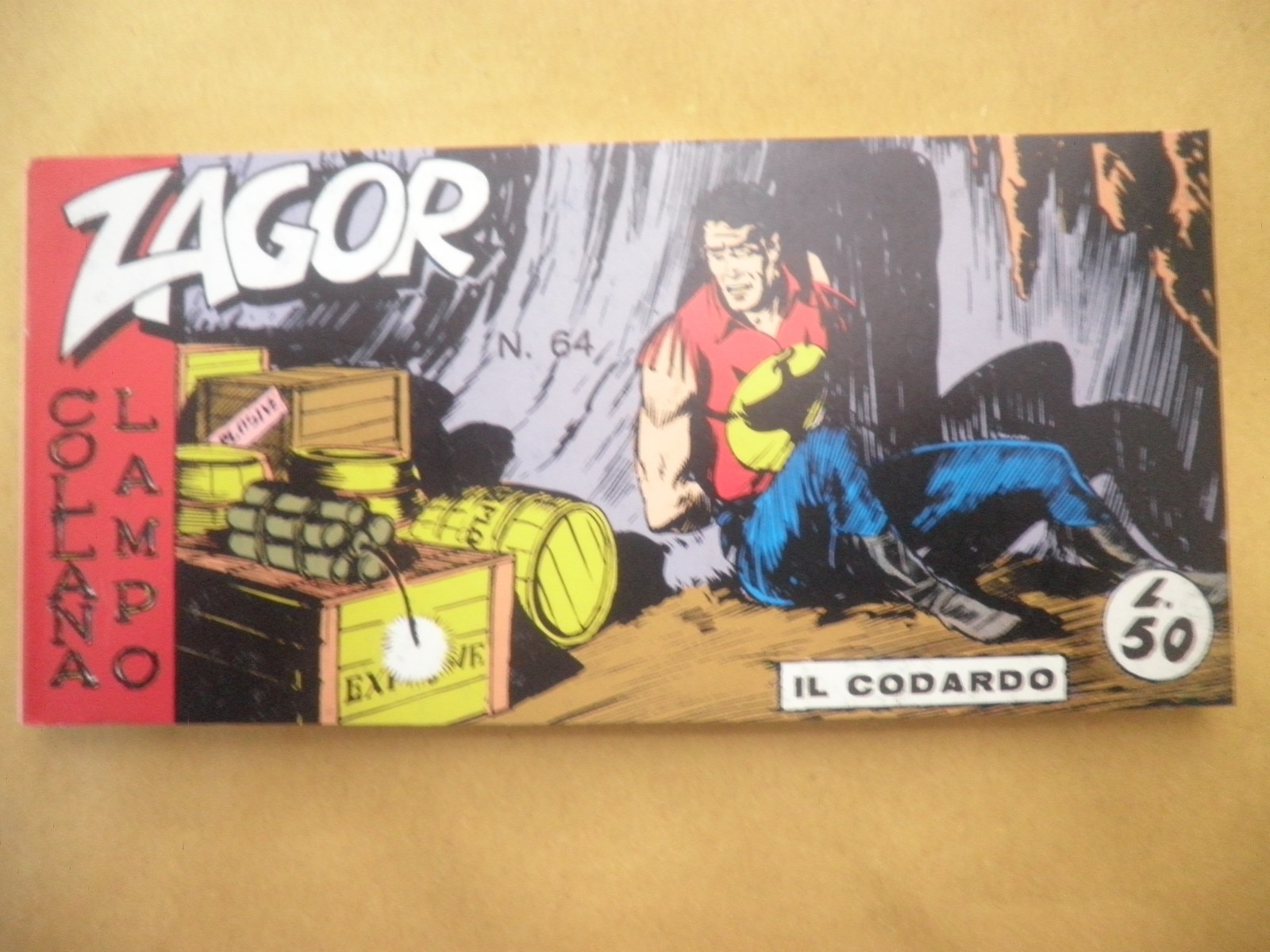 Zagor Anastatica Striscia Mercury  Terza 3° Serie N 64 IL CODARDO C%