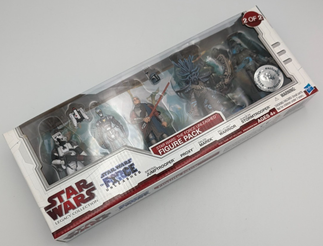 Star Wars Legacy The Force Unleashed Figure Pack 2 di 2 Giocattoli R Us Esclusivo Nuovo