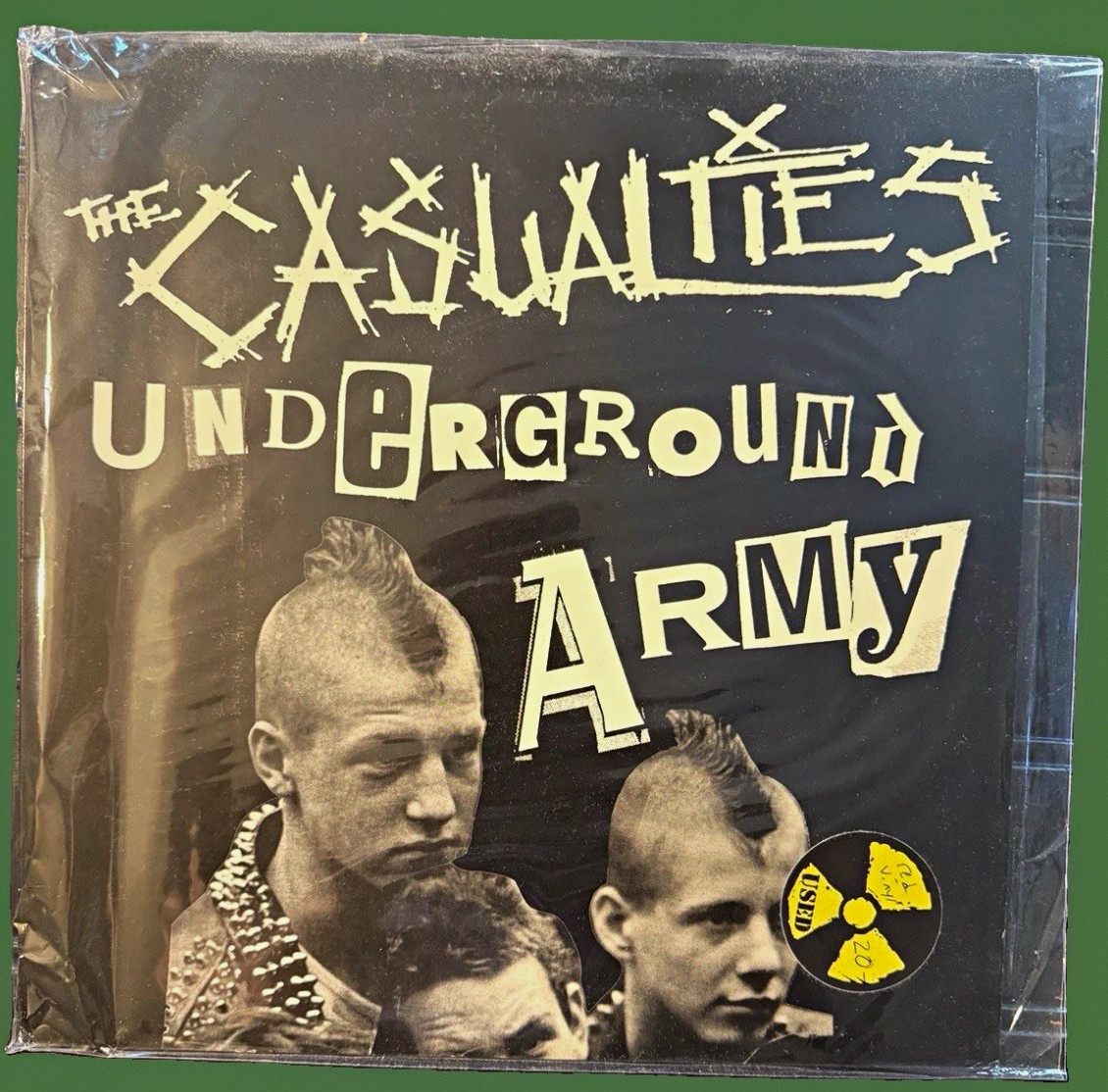 Rare! The Casualties “Underground Army” Tribal War Pressing on Red Vinyl, NM