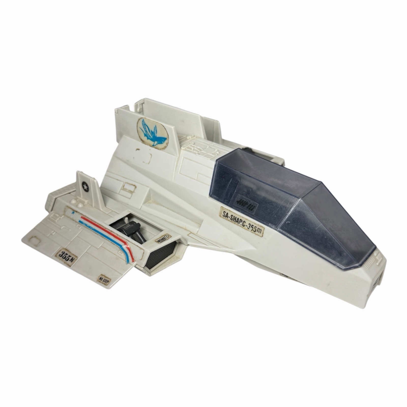 Vintage 1984 G.I. Joe SA-SHARC-355m Fighter Ship - Almost Complete