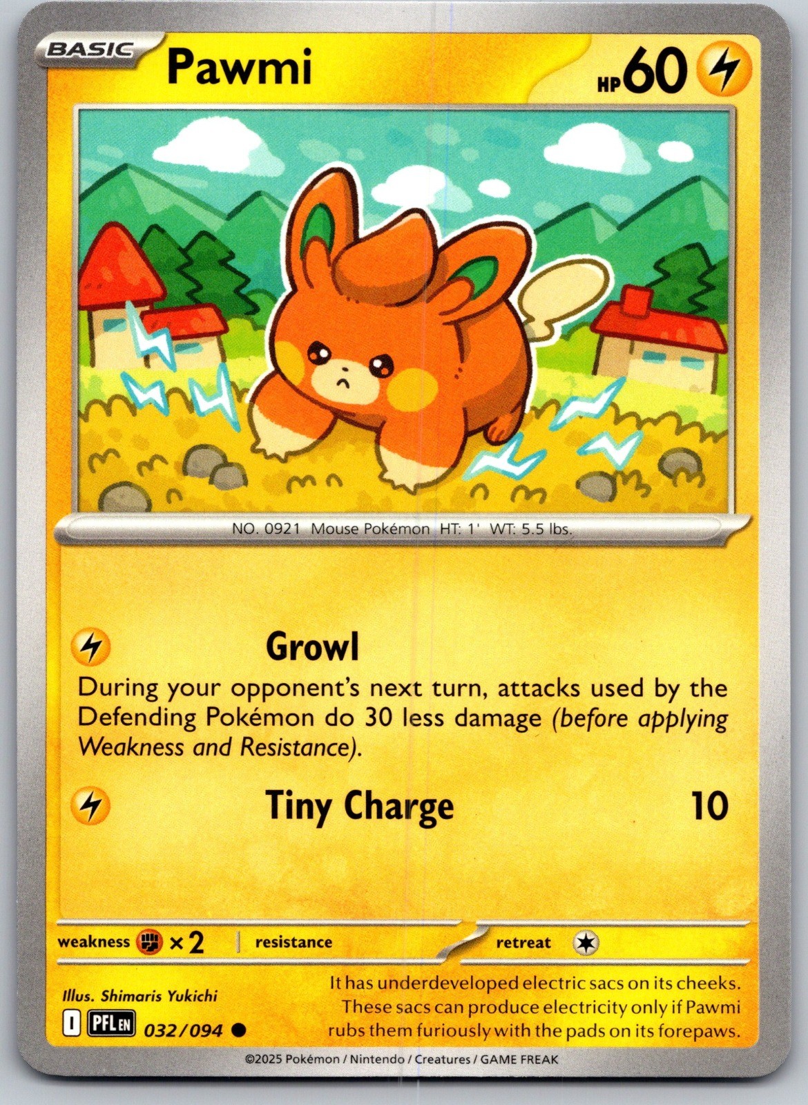 Pawmi Common ME02: Phantasmal Flames 032/094 NM