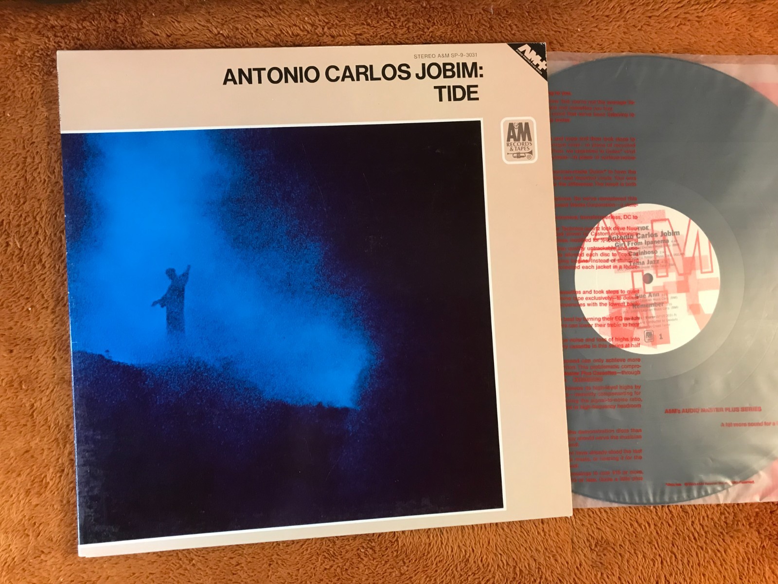 ANTONIO CARLOS JOBIM Tide LP Vinyl Gatefold SP-9-3031 Audio Masters + '70 '83 RM