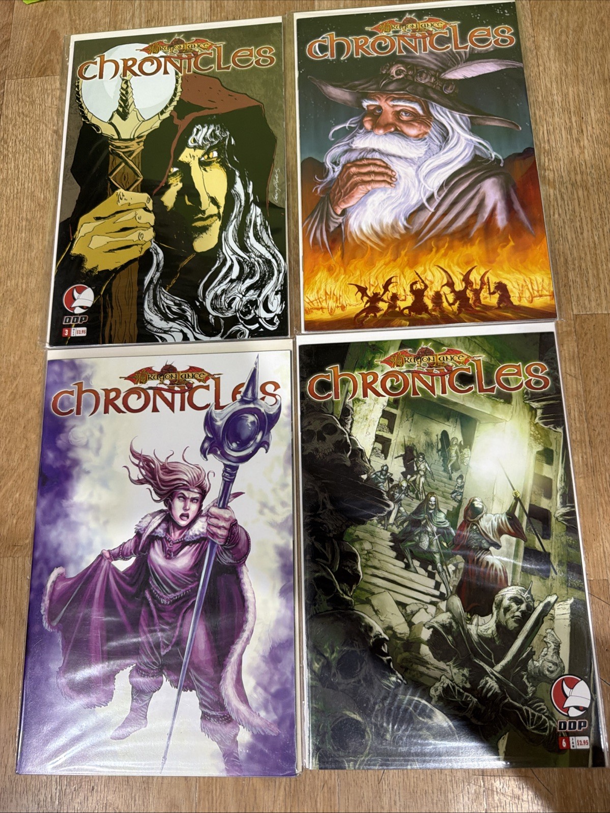 LOTTO 4 CRONACHE DRAGONLANCE CON VARIANTE - QUASI NUOVE Avg