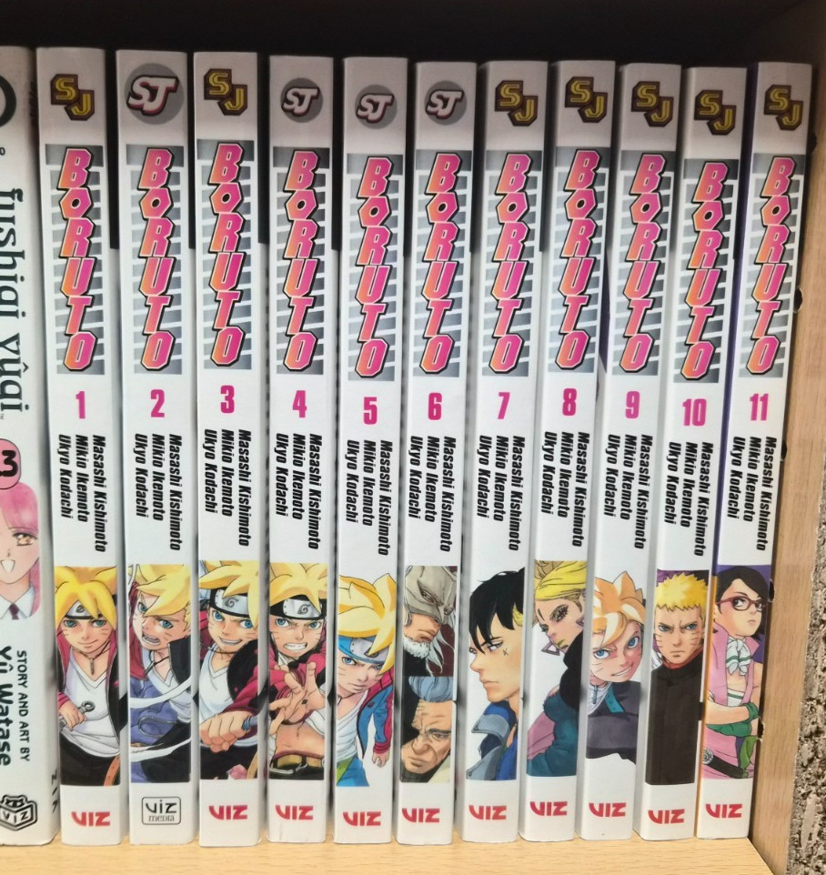 Naruto Boruto Vol. Pacchetto manga inglese 1-11 Viz Media (usato)