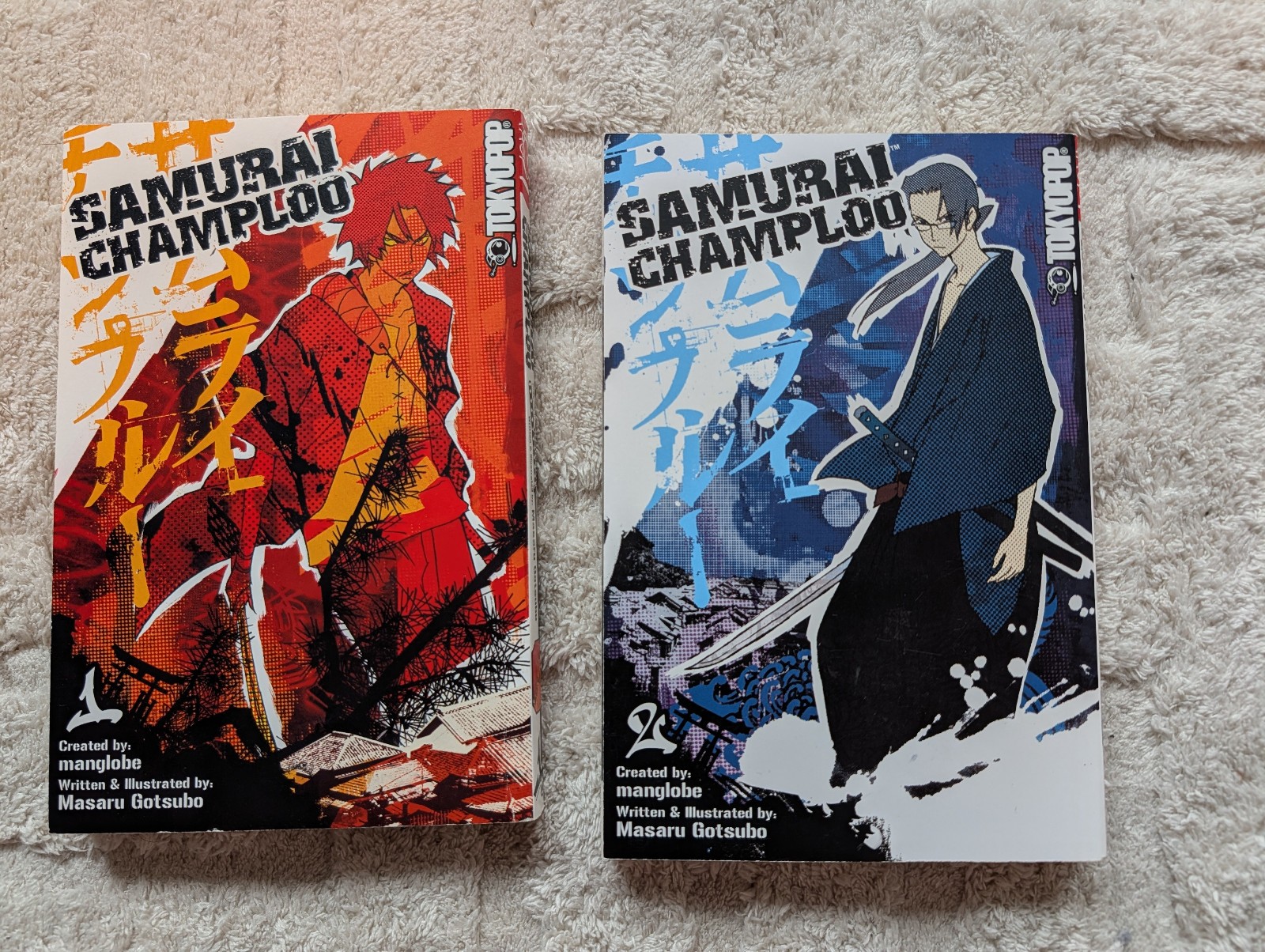 Samurai Champloo Vol 1-2 Manga Set Completo Inglese Tokyopop Watanabe Fuori Produzione Raro