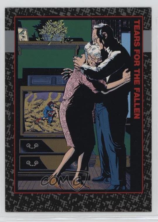 1992 SkyBox Doomsday: The Death of Superman Tears for the Fallen! #88 1md