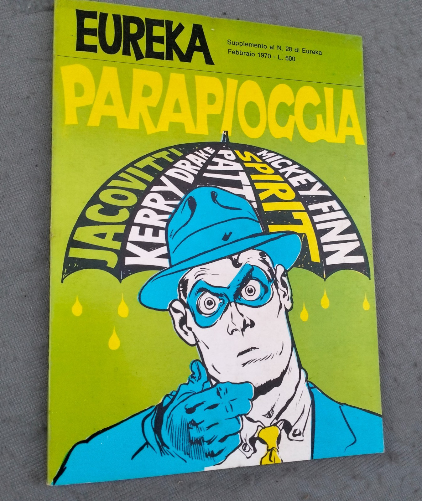 EUREKA  PARAPIOGGIA-CORNO - 10 °  SUPPLEMENTO AL N° 28/ 1970- COME NUOVO