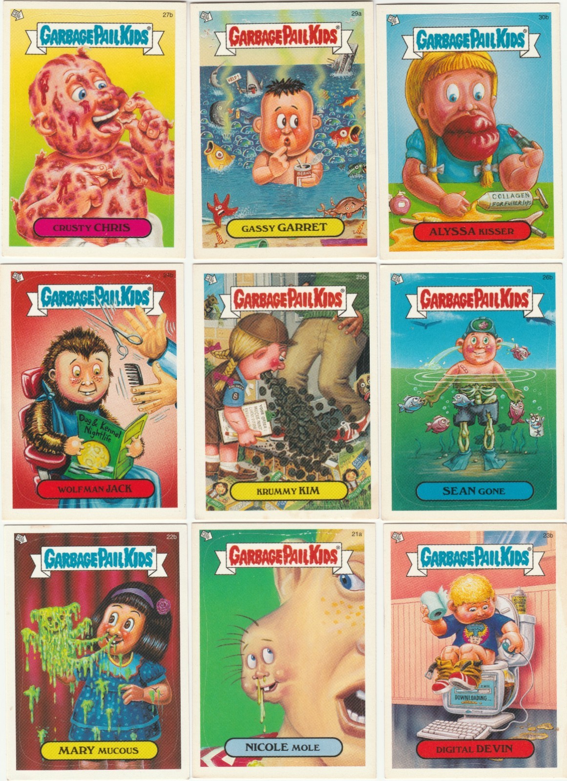 Spazzatura secchio bambini GPK 2004 tutto nuovo serie 2 lotto vintage