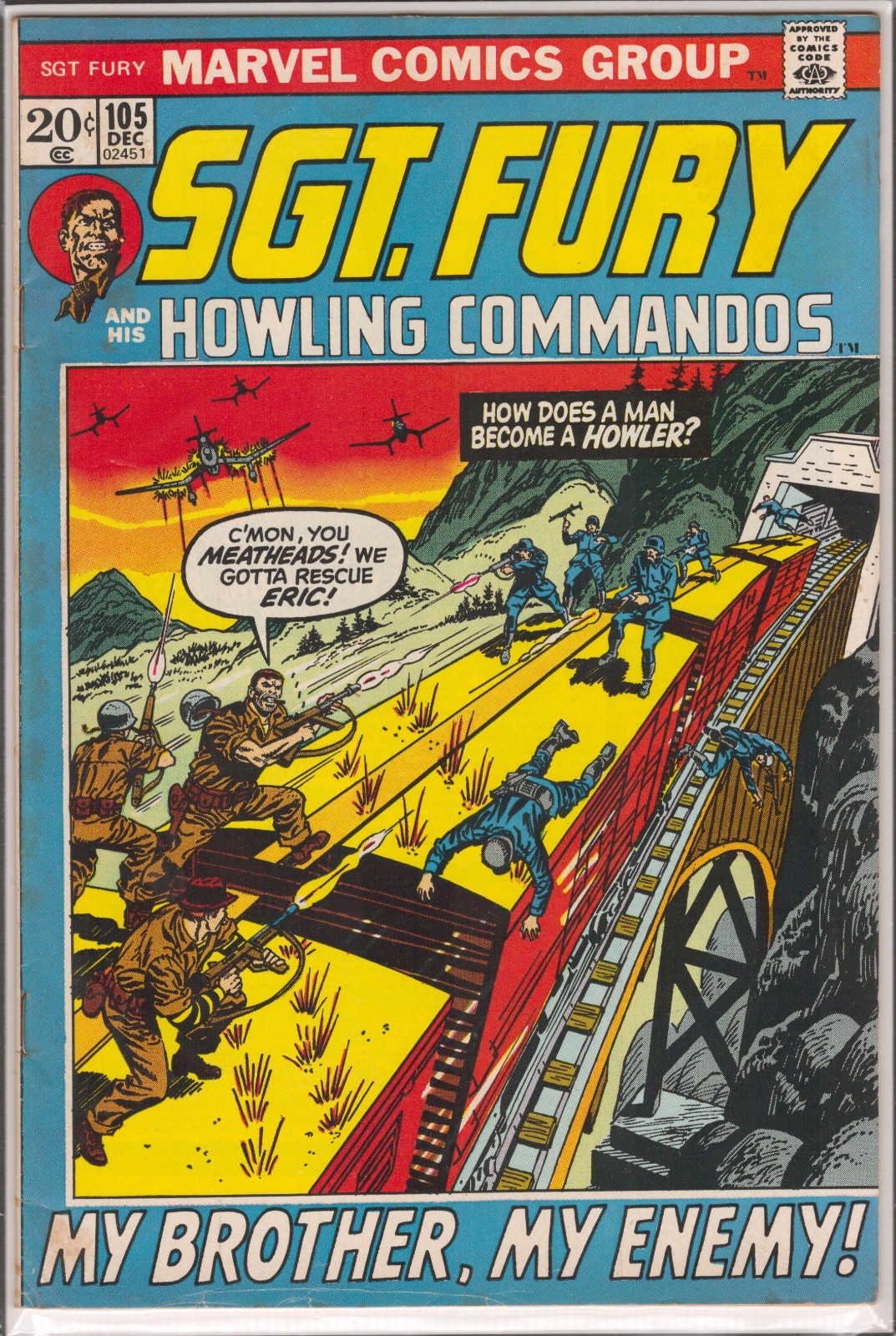 47811: MARVEL SGT. FURY #105 Grado VG